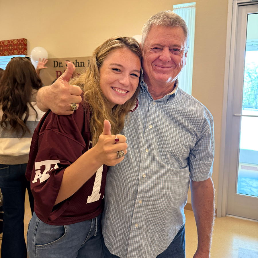 Community surprises veterinarian with Aggie Ring